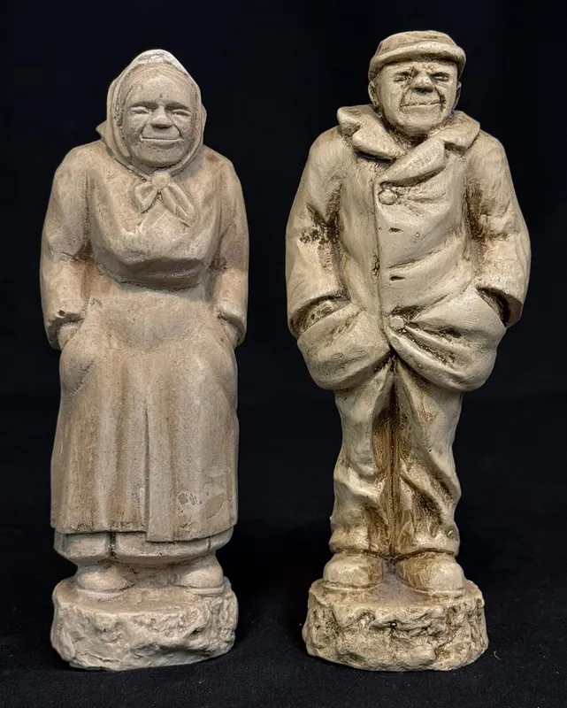 Pearson, Anton (1892-1967) old couple figures, plaster from auction in Lindsborg, Kansas — image 27
