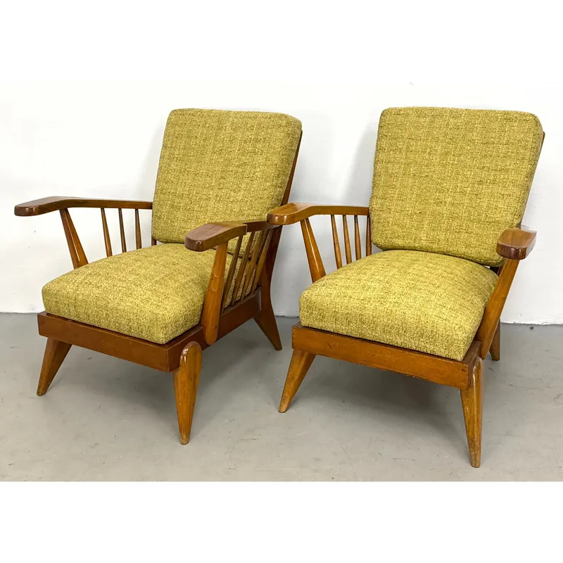 Pair Italian Modern designer Lounge Chairs. Angular Form. from auction in Upper Chichester, Pennsylvania — image 21