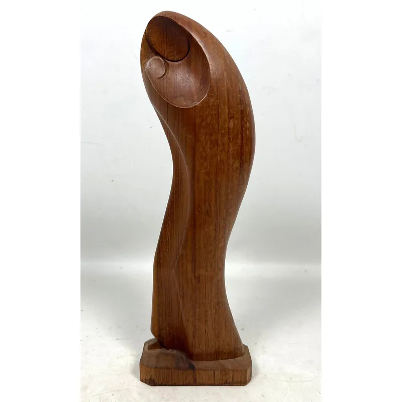 Ecuadorian Modernist Carved Hardwood Abstract Madonna and Child Sculpture from auction in Upper Chichester, Pennsylvania — image 26