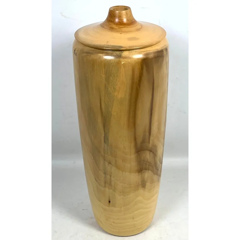 Large 1989 Artist Signed Studio Turned Wood Vessel Vase. from auction in Upper Chichester, Pennsylvania — image 24