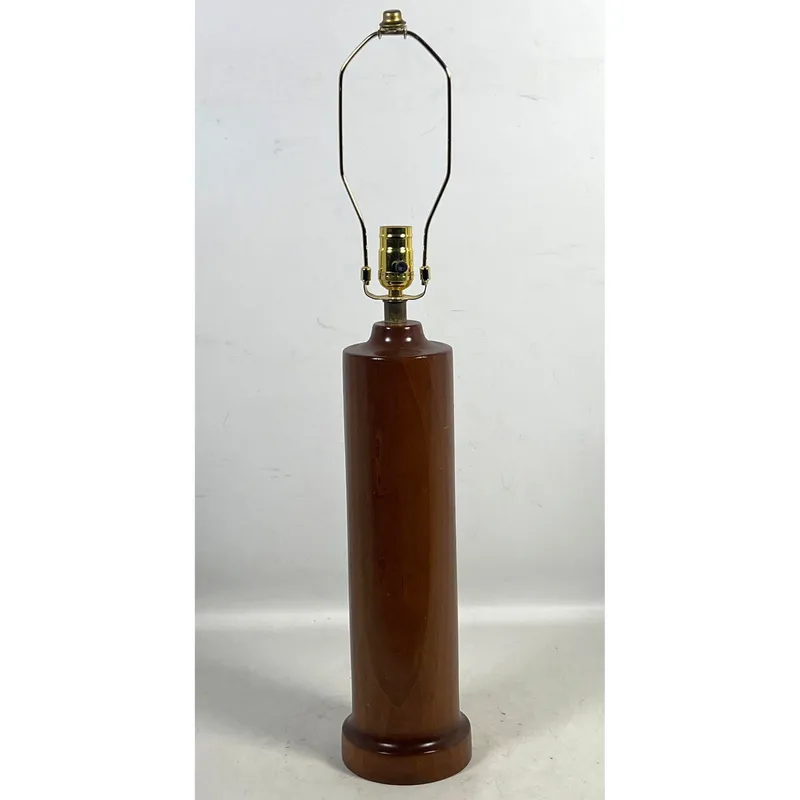 Steamline Mid Century Modern Wood Table Lamp.  Bottle form. from auction in Upper Chichester, Pennsylvania — image 35