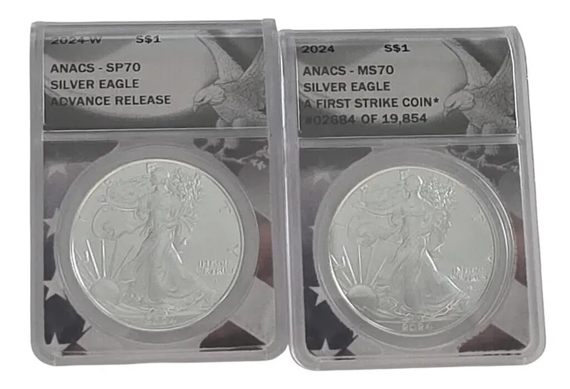 (2 US Silver Eagle $1 coins, ANACS from auction in Carmel, Indiana — image 7
