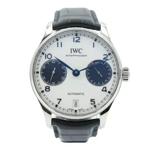 IWC Portugieser White & Navy Dial 42mm IW500715 with Box & Papers 2023