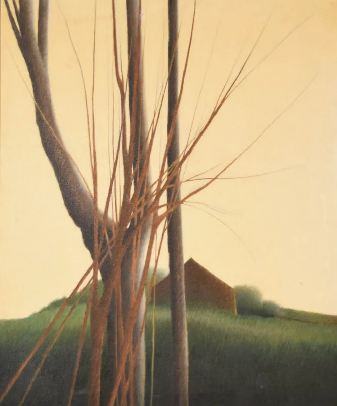 Robert Kipniss Oil on Canvas Rural Landscape from auction in Lincoln Park, New Jersey — image 2