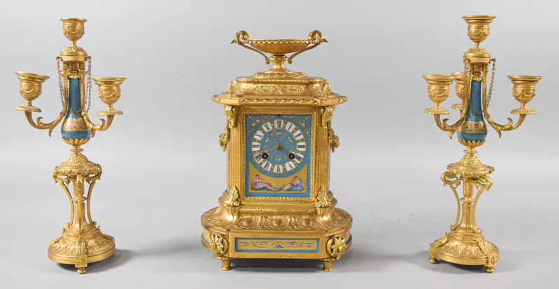 Tiffany and Co. Louis XVI Revival Garniture Set from auction in Lincoln Park, New Jersey — image 20