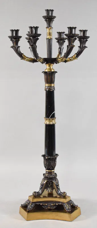 Neoclassical Style Onyx and Gilt Candelabra from auction in Lincoln Park, New Jersey — image 16