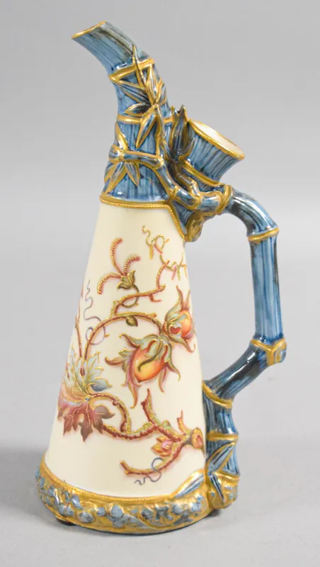 Royal Worcester Aesthetic Movement Porcelain Bamboo Ewer Shape 1333 from auction in Lincoln Park, New Jersey — image 35