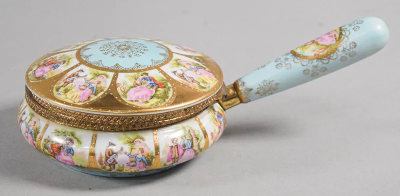 Royal Vienna Hand Painted Porcelain Silent Butler from auction in Lincoln Park, New Jersey — image 36