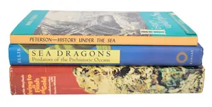 3 Maritime and Paleontology Reference Books From Peter Benchley's Personal Library