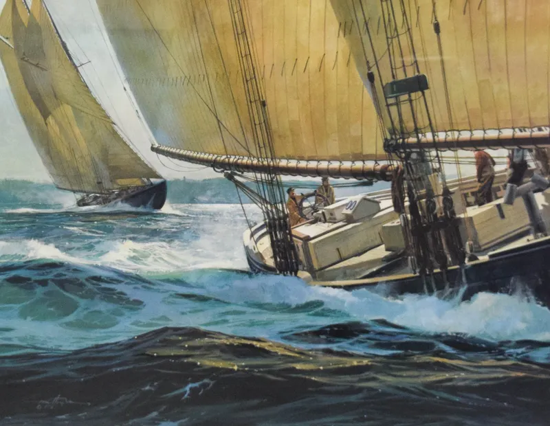 Thomas Hoyne Offset Lithograph Race of the Elsies from auction in Lincoln Park, New Jersey — image 16