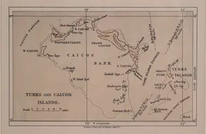 Harrison & Sons Map of Turks and Caicos, 19th Century
