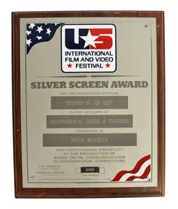 U.S. International Film and Video Festival Silver Screen Award to Peter Benchley