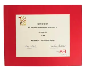 American Film Institute Peter Benchley Jaws Screenwriter Achievement Award
