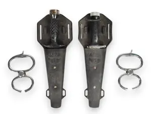 2 Vintage Scuba Diving Knives and 2 Pairs of Hiatt Handcuffs