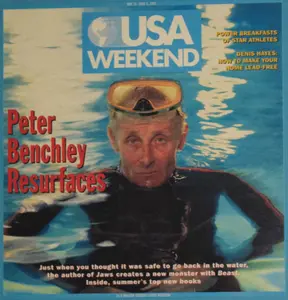 USA Weekend Offset Lithograph Peter Benchley Resurfaces