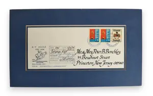 Matted Commemorative DSRV Alvin Dive Log Philatelic Envelope