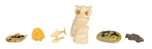 6 Animal & Sea Life Figurines from Peter Benchley’s Desk