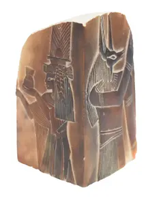 Egyptian Revival Style Carved Gypsum Relief Block