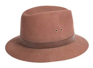 Peter Benchley's Wool Fedora with Leather Hatband
