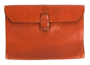 Peter Benchley's Fendi Cognac Leather Briefcase Portfolio