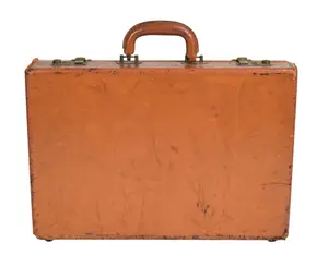 Peter Benchley Monogrammed Leather Briefcase