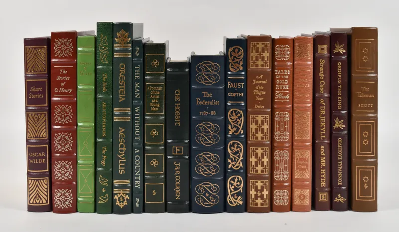 16 Easton Press Genuine Leather Volumes The 100 Greatest Books Ever Written from auction in Lincoln Park, New Jersey — image 44