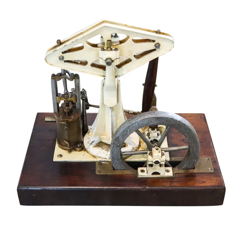 STUART TURNER 1898-1906 England Antique Half Beam Steam Engine Model from auction in Aventura, Florida — image 23
