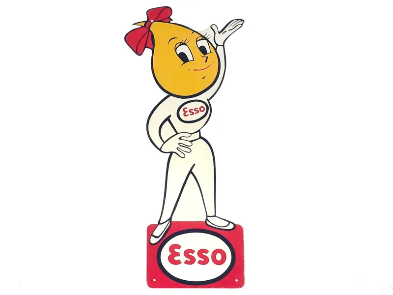 Esso Oil Drop Girl Single-Sided Sign from auction in Myakka City, Florida — image 10