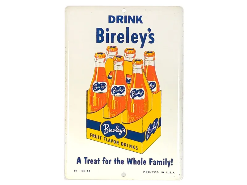 Drink Bireley's Porcelain Advertising Sign from auction in Myakka City, Florida — image 18