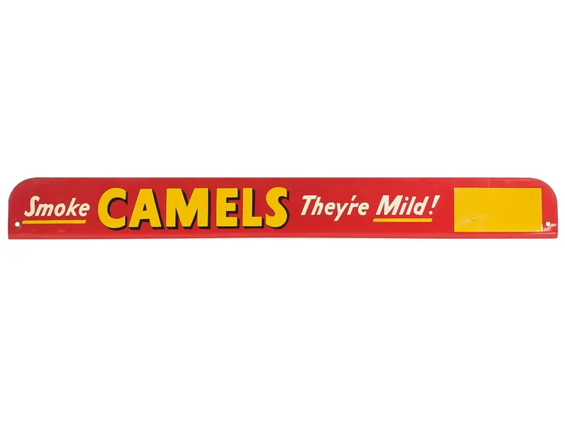 1950s Smoke Camels Single-Sided Steel Flange Sign from auction in Myakka City, Florida — image 38