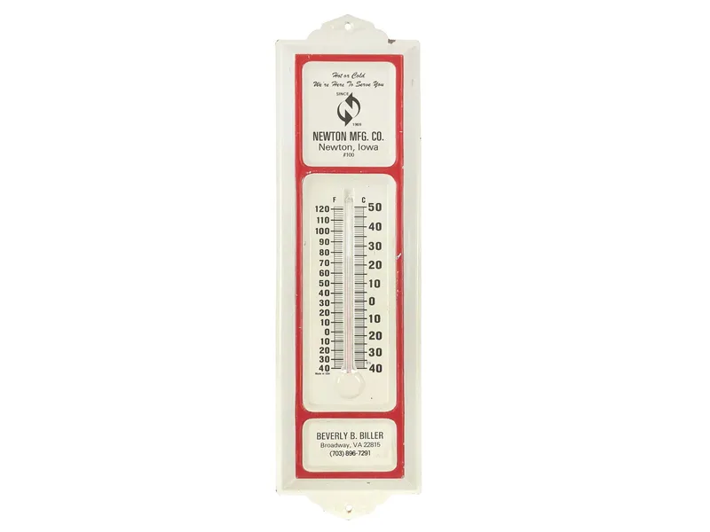 Newton MFG Advertising Thermometer 14" from auction in Myakka City, Florida — image 40