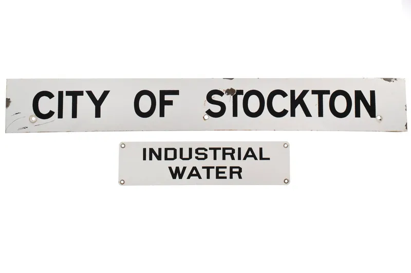 (2) City of Stockton & Industrial Water SSP Signs from auction in Myakka City, Florida — image 42