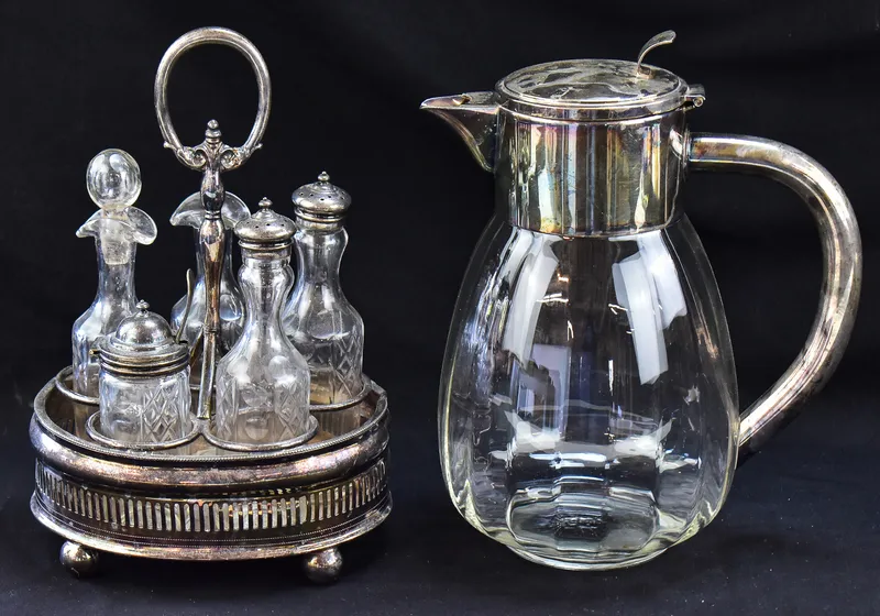 EISENBERG-LOZANO CARAFE AND VICTORIAN CRUET SET      from auction in Aurora, Oregon — image 48