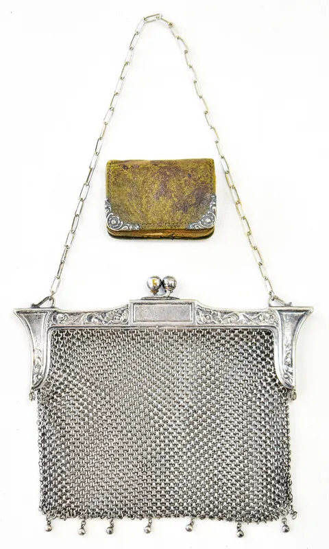 GERMAN SILV ER MESH PURSE & COIN PURSE from auction in Aurora, Oregon — image 13