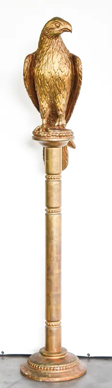 GILTWOOD PERCHED EAGLE SCULPTURE from auction in Aurora, Oregon — image 10