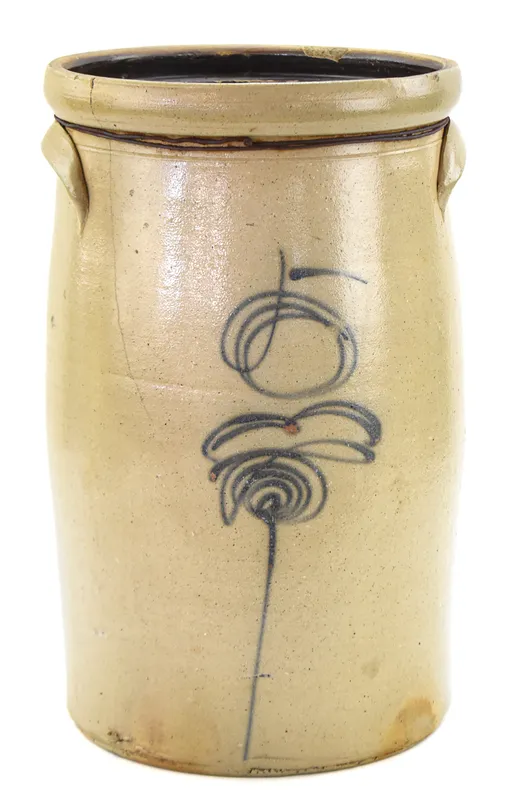 RED WING STONEWARE COMPANY (ATTR.) 'LAZY 8 BEE STING' STONEWARE BUTTER CHURN from auction in Aurora, Oregon — image 42