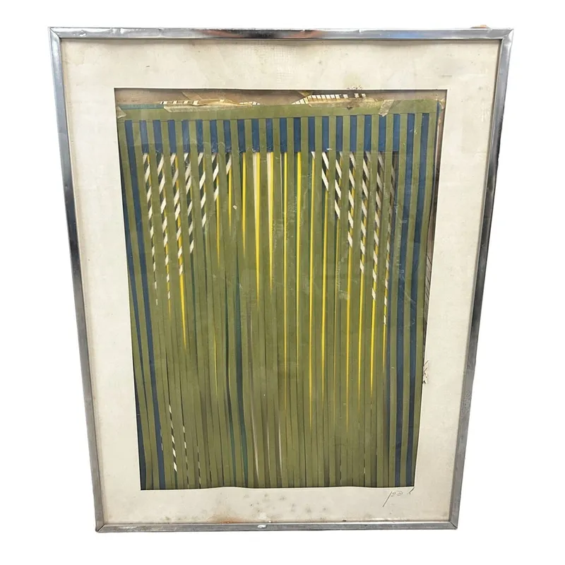 Large Signed Paper Collage Artwork from auction in East Meadow, New York — image 8
