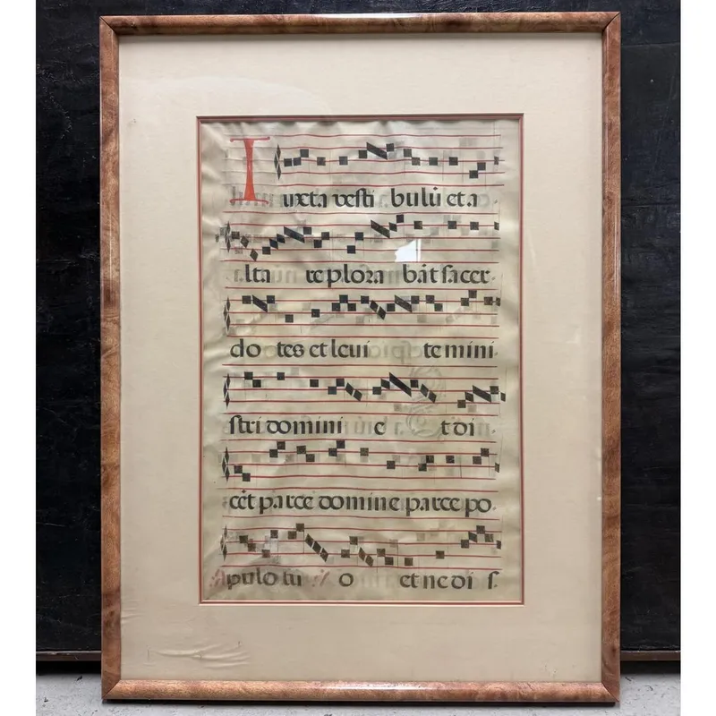 Antique Large Latin Music Sheet from auction in East Meadow, New York — image 15