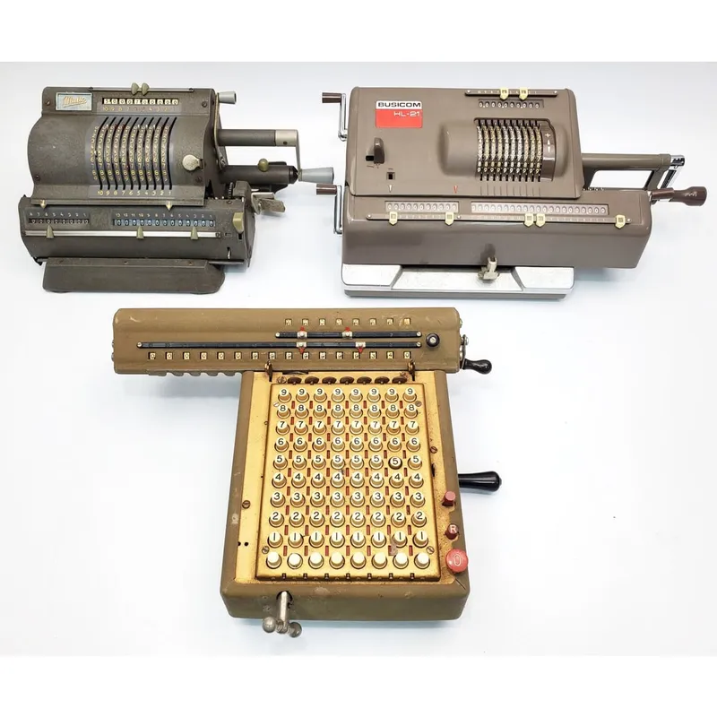 Lot of 3 Vintage Mechanical Calculators from auction in East Meadow, New York — image 28
