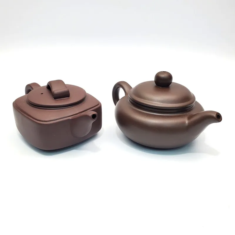 2 Chinese Signed Brown Clay Teapots from auction in East Meadow, New York — image 44