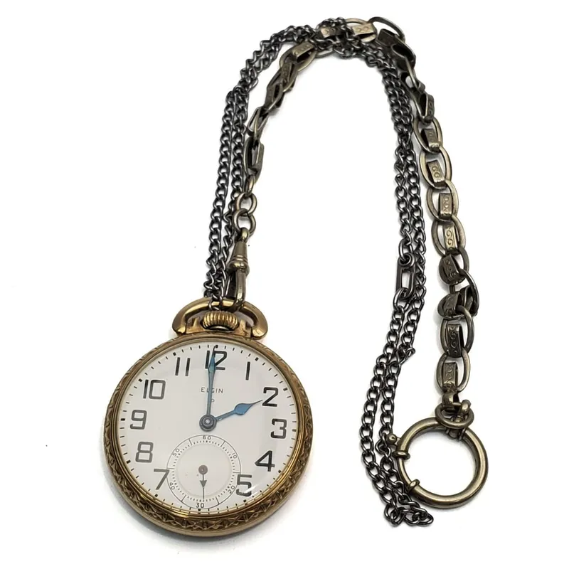Antique Elgin Pocket Watch w/ Chains from auction in East Meadow, New York — image 47