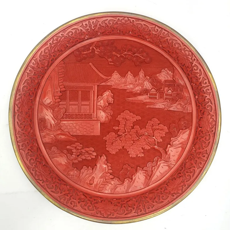 Chinese Lacquer Plate from auction in East Meadow, New York — image 18