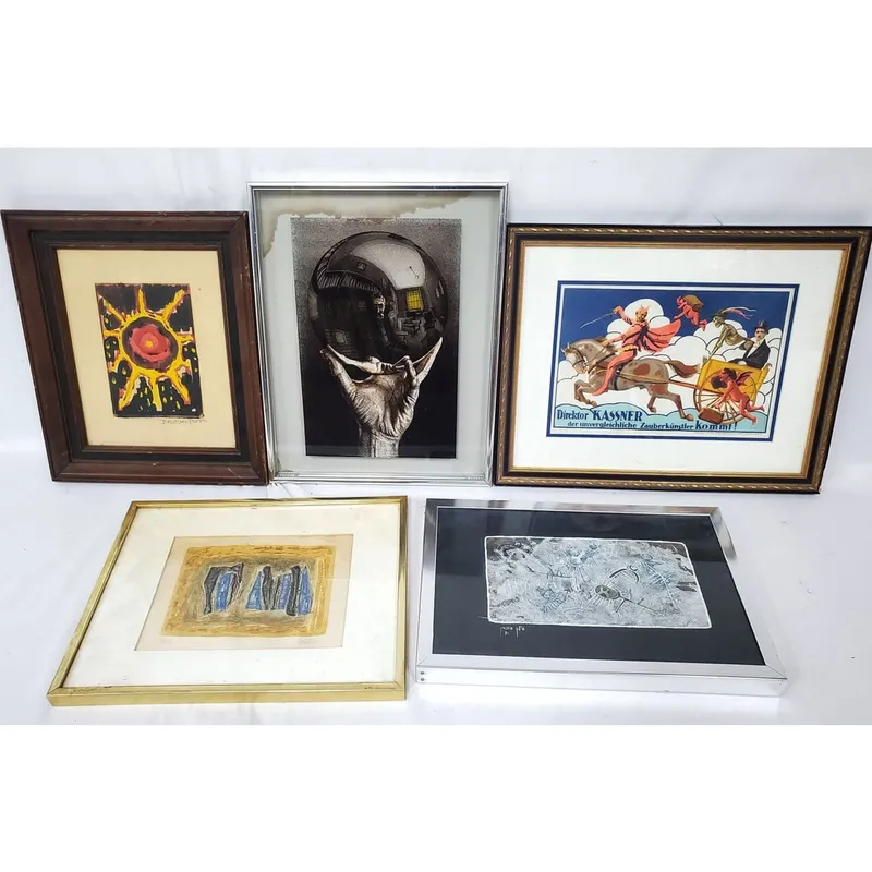 Lot of 5 Signed Prints & Paintings from auction in East Meadow, New York — image 40