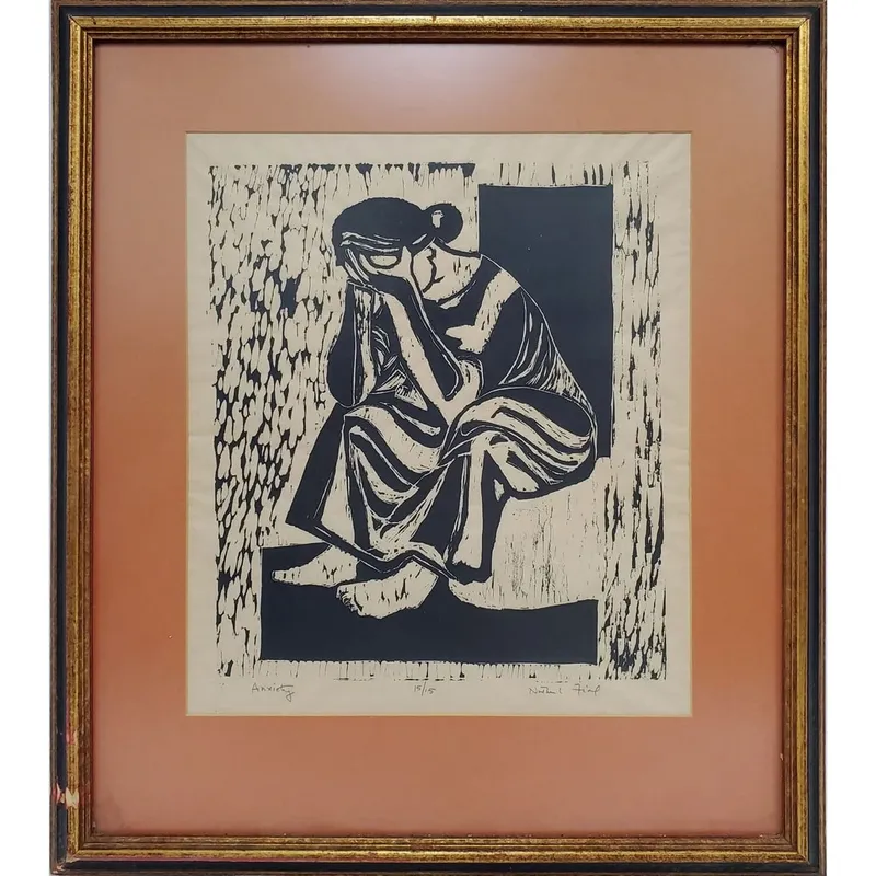 Old Signed & Numbered Woodblock Print from auction in East Meadow, New York — image 39
