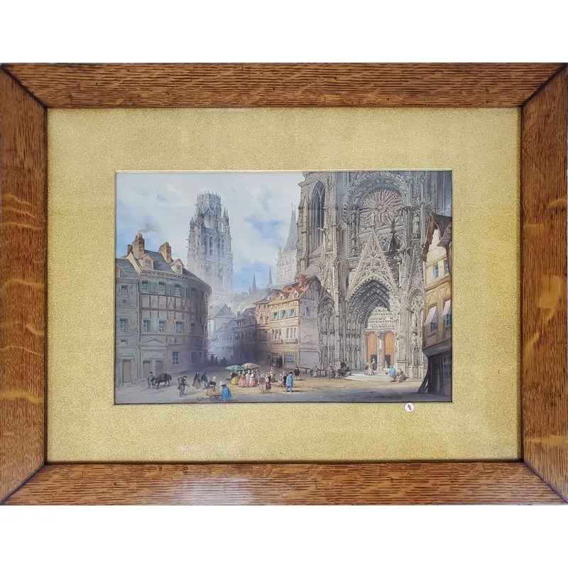 Paul Marny, French (1829-1914) Watercolor Painting from auction in East Meadow, New York — image 7