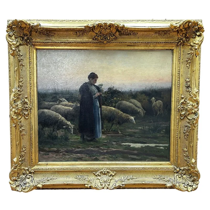 Émile Louis Thivier, French (1858-1922) Painting from auction in East Meadow, New York — image 22