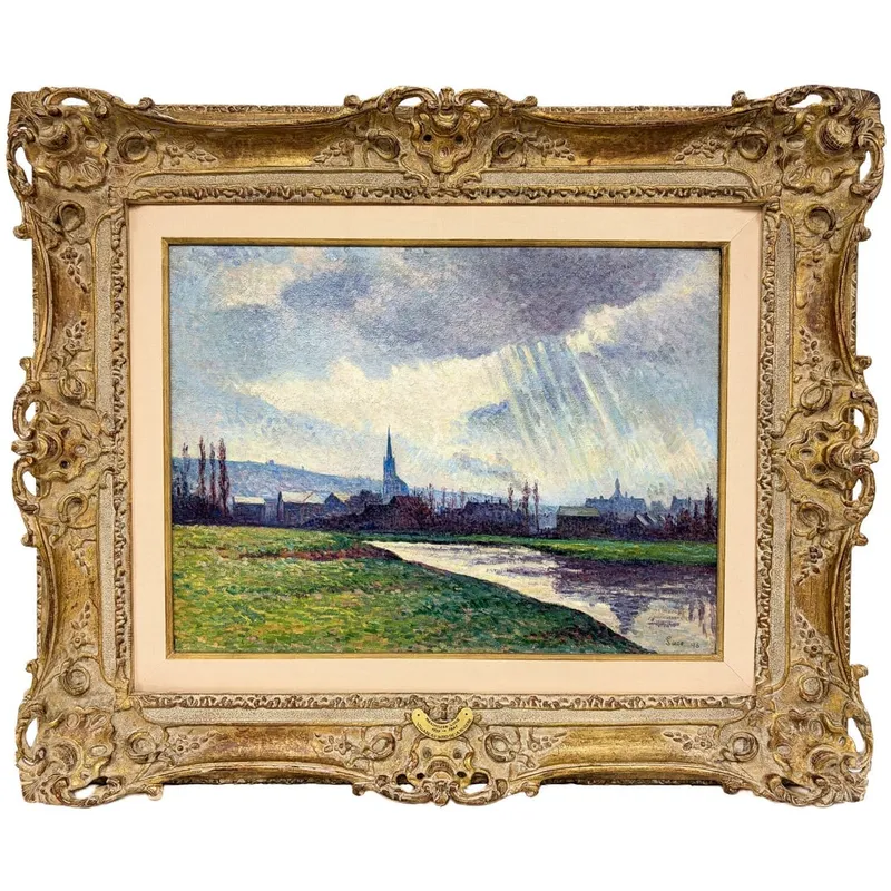 Maximilien Luce, French (1858-1941) Oil Painting from auction in East Meadow, New York — image 40