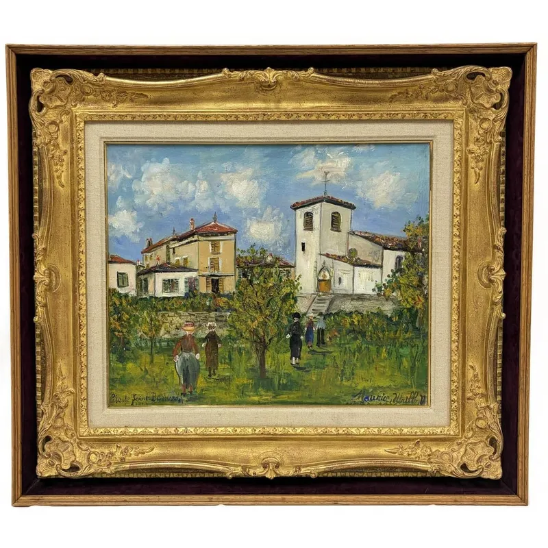 Maurice Utrillo, French (1883-1955) Oil Painting from auction in East Meadow, New York — image 41