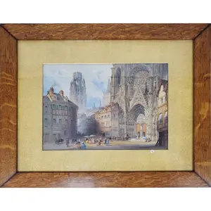Paul Marny, French (1829-1914) Watercolor Painting