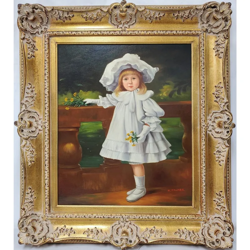 Signed "H. Palmer" Vintage Painting Oil on Canvas from auction in East Meadow, New York — image 2